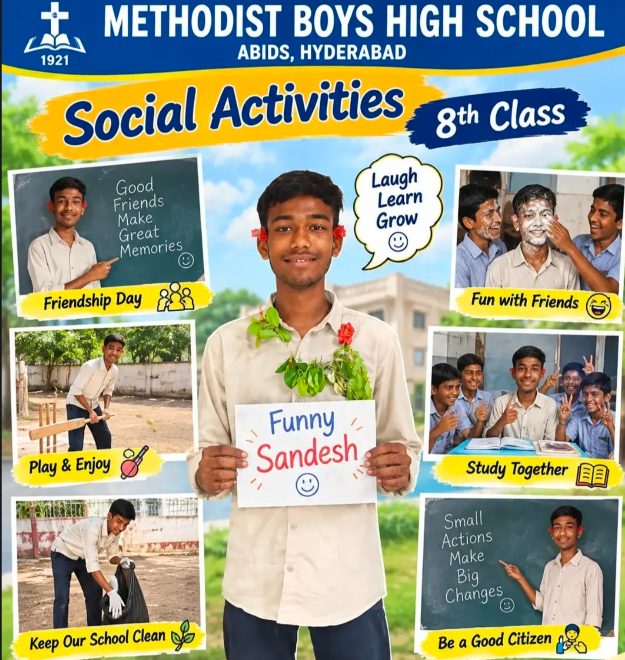 Student social activities including cricket, study and campus care
